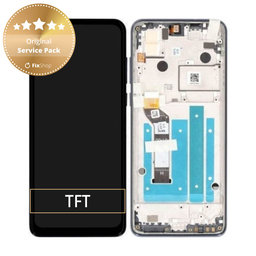 Motorola One Action XT2013 - Écran LCD + Écran Tactile + Cadre (Bleu Demin) - 5D68C14737 Pack de Service d'Origine