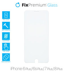 FixPremium Glass - Verre trempé pour iPhone 6 Plus, 6s Plus, 7 Plus et 8 Plus