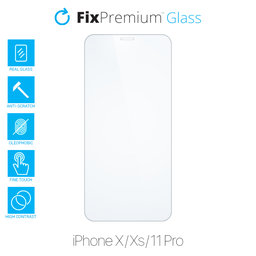 FixPremium Glass - Verre trempé pour iPhone X, XS et 11 Pro