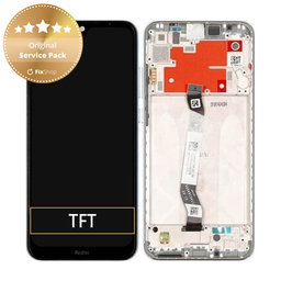 Xiaomi Redmi Note 8T - Écran LCD + Ecran Tactile + Cadre (Blanc Clair de Lune) - 5600020C3X00 Genuine Service Pack