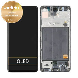 Samsung Galaxy A51 A515F - Écran LCD + Tactile + Cadre (Prism Crush Noir) - GH82-21669A, GH82-21680A, GH82-22083A, GH82-22084A Genuine Service Pack