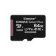 Kingston - Carte Mémoire MicroSDXC Canvas Select Plus 64 GB + Adaptateur SD
