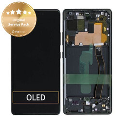 Samsung Galaxy S10 Lite G770F - Écran LCD + Écran tactile + Cadre (Prism Black) - GH82-21672A, GH82-22044A, GH82-22045A, GH82-21992A, GH82-22045A Genuine Service Pack