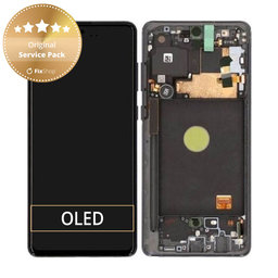 Samsung Galaxy Note 10 Lite N770F - Écran LCD + Ecran Tactile + Cadre (Aura Noir) - GH82-22055A, GH82-22192A, GH82-22193A, GH82-22194A Genuine Service Pack