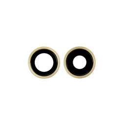 Apple iPhone 11 - Cadre d'objectif de caméra arrière (Jaune) - 2pcs