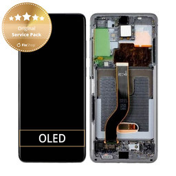 Samsung Galaxy S20 Plus G985F - Écran LCD + Ecran Tactile + Cadre (Gris Cosmique) - GH82-22134E, GH82-22145E Genuine Service Pack