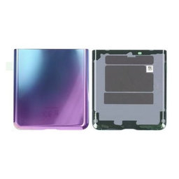 Samsung Galaxy Z Flip F700N - Cache batterie (bas) (violet miroir) - GH82-22204B Genuine Service Pack