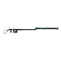 Apple iPad (7e génération 2019, 8e génération 2020, 9e génération 2021) - Bouton Home + Câble flexible (Or)