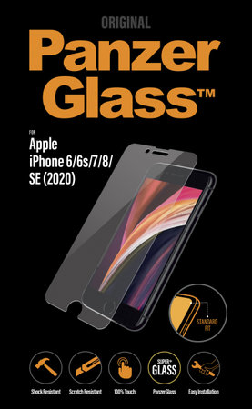 PanzerGlass - Verre Trempé Standard Fit pour iPhone SE 2020, 8, 7, 6s, 6, transparent