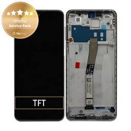 Xiaomi Redmi Note 9 Pro - Écran LCD + Ecran Tactile + Cadre (Gris Interstellaire) - 560003J6B200 Genuine Service Pack