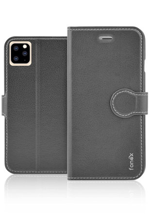 Fonex - Étui Book Identity pour iPhone 11 Pro, noir