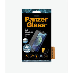 PanzerGlass - Coque en verre trempé antireflet pour iPhone 12 mini, noir