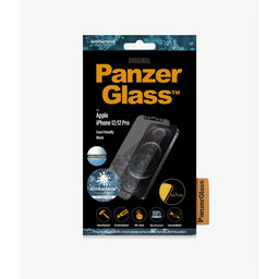 PanzerGlass - Coque en verre trempé antireflet pour iPhone 12 & 12 Pro, noir