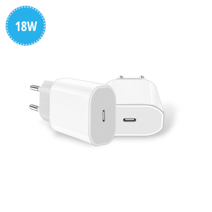 USB-C adaptateur de charge, 18W, compatible avec Apple