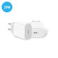 USB-C adaptateur de charge, 20W, compatible avec Apple