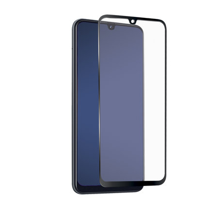 SBS - Coque complète en verre trempé pour Samsung Galaxy A42 5G, noir