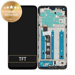 Motorola Moto G9 Plus - Écran LCD + Écran tactile + Cadre (Noir) - 5D68C17281 Genuine Service Pack