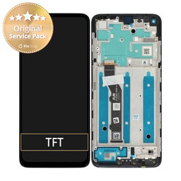 Motorola Moto G9 Plus - Écran LCD + Écran tactile + Cadre (Noir) - 5D68C17281 Genuine Service Pack