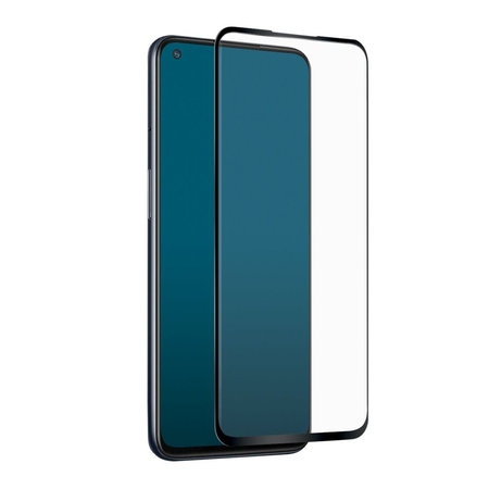 SBS - Couverture complète en verre trempé pour OnePlus Nord N10 5G, noir