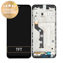 Motorola Moto E7 Plus XT2081 - Écran LCD + Écran tactile + Cadre (Noir) - 5D68C17416 Genuine Service Pack