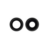 Apple iPhone 12, 12 Mini - Cadre d'objectif de caméra arrière (Noir) - 2pcs