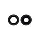Apple iPhone 12, 12 Mini - Cadre d'objectif de caméra arrière (Noir) - 2pcs