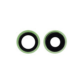 Apple iPhone 12, 12 Mini - Cadre d'objectif de caméra arrière (Vert) - 2pcs