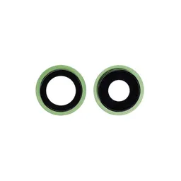 Apple iPhone 12, 12 Mini - Cadre d'objectif de caméra arrière (Vert) - 2pcs