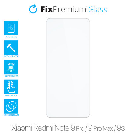 FixPremium Glass - Verre trempé pour Xiaomi Redmi Note 9 Pro, 9 Pro Max & 9S