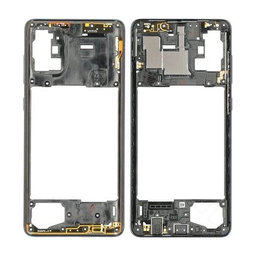 Samsung Galaxy A71 A715F - Cadre central (Prism Crush Black) - GH98-44756A Genuine Service Pack