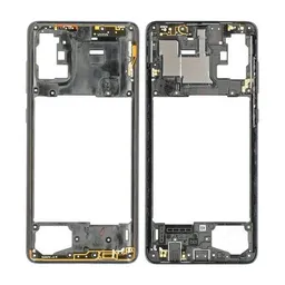 Samsung Galaxy A71 A715F - Cadre central (Prism Crush Black) - GH98-44756A Genuine Service Pack