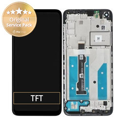 Motorola Moto G8 XT2045 - Écran LCD + Écran Tactile + Cadre (Noir) - 5D68C16383 Genuine Service Pack