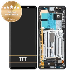 Sony Xperia 1 II - Écran LCD + Ecran Tactile + Cadre (Noir) - A5019821A Genuine Service Pack