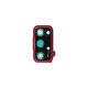 Samsung Galaxy S20 FE G780F - Cadre en verre pour caméra arrière (Rouge nuage) - GH98-46057E Genuine Service Pack