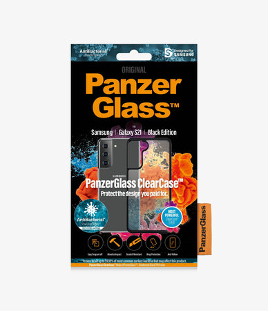 PanzerGlass - Étui ClearCase AB pour Samsung Galaxy S21, noir