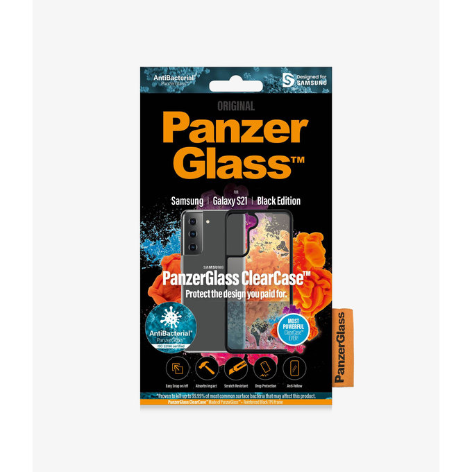 PanzerGlass - Étui ClearCase AB pour Samsung Galaxy S21, noir