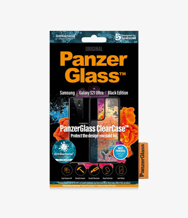 PanzerGlass - Étui ClearCase AB pour Samsung Galaxy S21 Ultra, noir
