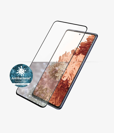 PanzerGlass - Étui en verre trempé Friendly AB pour Samsung Galaxy S21+, Empreinte digitale komp., noir