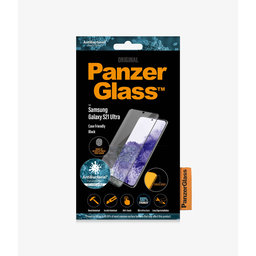 PanzerGlass - Étui en verre trempé Friendly AB pour Samsung Galaxy S21 Ultra, Empreinte digitale komp., noir