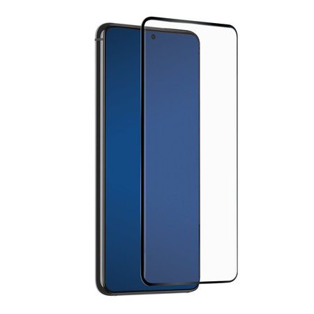 SBS - Coque complète en verre trempé pour Samsung Galaxy S21, noir