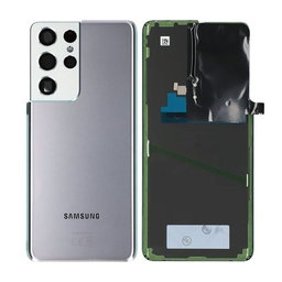 Samsung Galaxy S21 Ultra G998B - Cache batterie (Argent fantôme) - GH82-24499B Genuine Service Pack