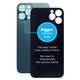 Apple iPhone 12 Pro Max - Verre du boîtier arrière avec plus grand trou pour l'appareil photo (bleu)