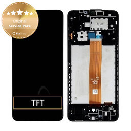 Samsung Galaxy A12 A125F, A022F - Écran LCD + Ecran Tactile + Cadre (Noir) - GH82-24490A, GH82-24491A Genuine Service Pack