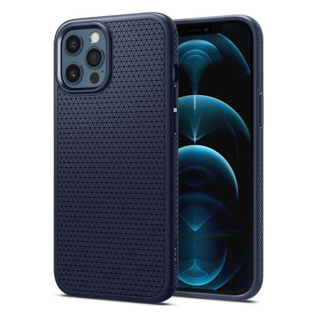 Spigen - Coque Liquid Air pour iPhone 12 Pro Max, bleue