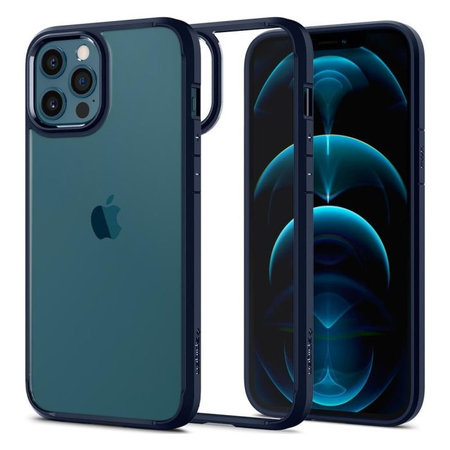 Spigen - Coque Ultra Hybride pour iPhone 12 Pro Max, bleue