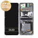 Samsung Galaxy Z Flip 5G F707B - Écran LCD + Écran Tactile + Cadre (Gris Mystique) - GH82-23351A Genuine Service Pack