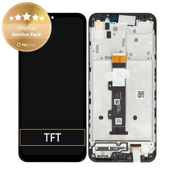 Motorola Moto G10 XT2127 - Écran LCD + Écran Tactile + Cadre (Gris Aurora) - 5D18C18090 Genuine Service Pack