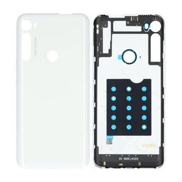 Motorola One Fusion Plus - Cache batterie (Blanc clair de lune)