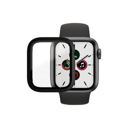 PanzerGlass - Verre trempé Full Body AB pour Apple Watch 4, 5, 6, SE (1ère génération) et SE (2ème génération) 40 mm, noir