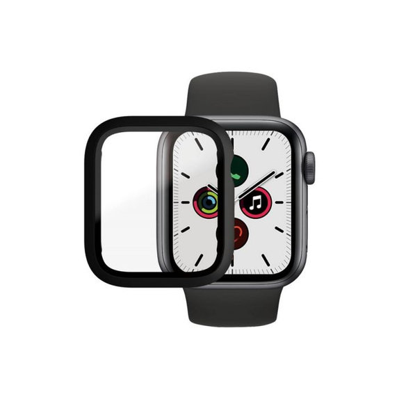 PanzerGlass - Verre trempé Full Body AB pour Apple Watch 4, 5, 6, SE (1ère génération) et SE (2ème génération) 40 mm, noir